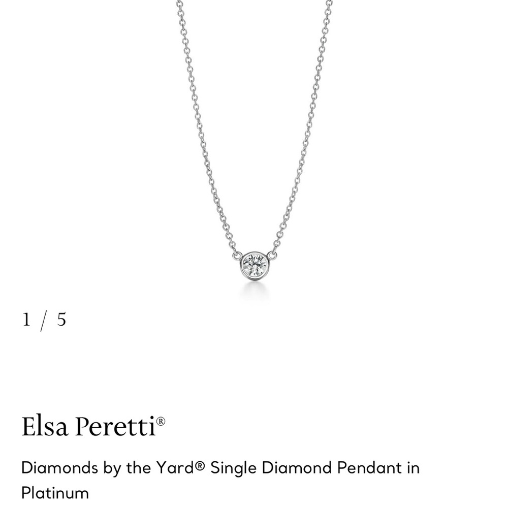 Tiffany Platinum Diamond Necklace